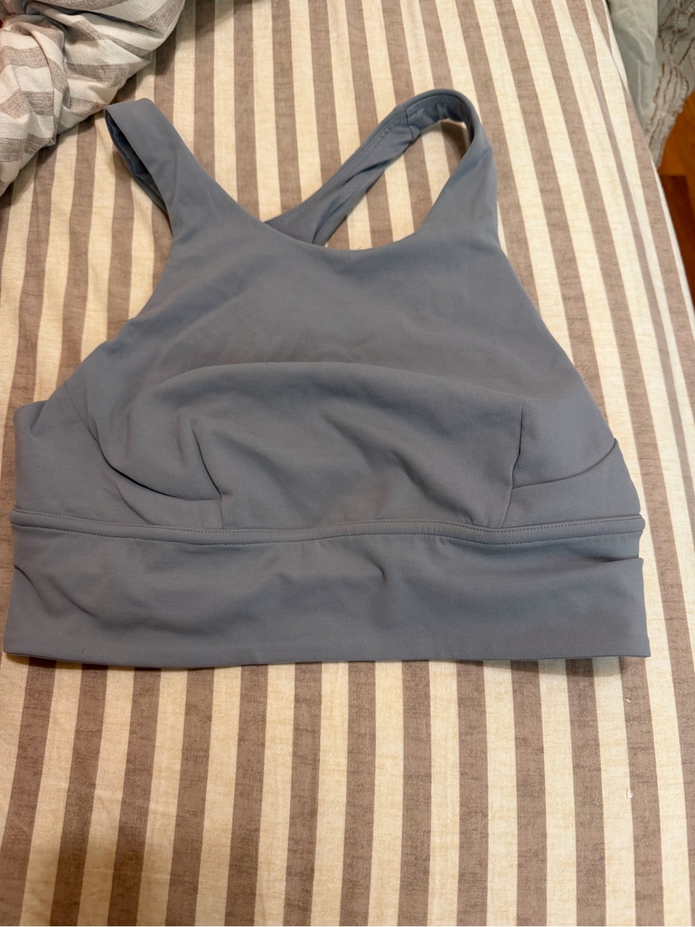 lululemon athletica Gray Seamless Sports Tank Bra